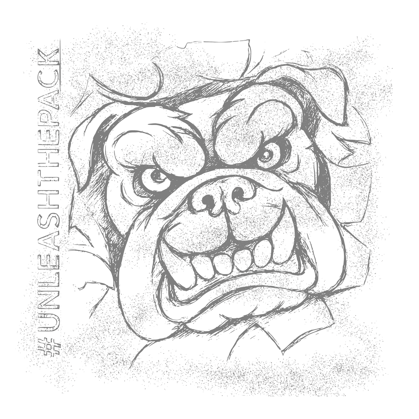 Bulldogs Hoodie Specialedition #unleashthepack in schwarz und weiß