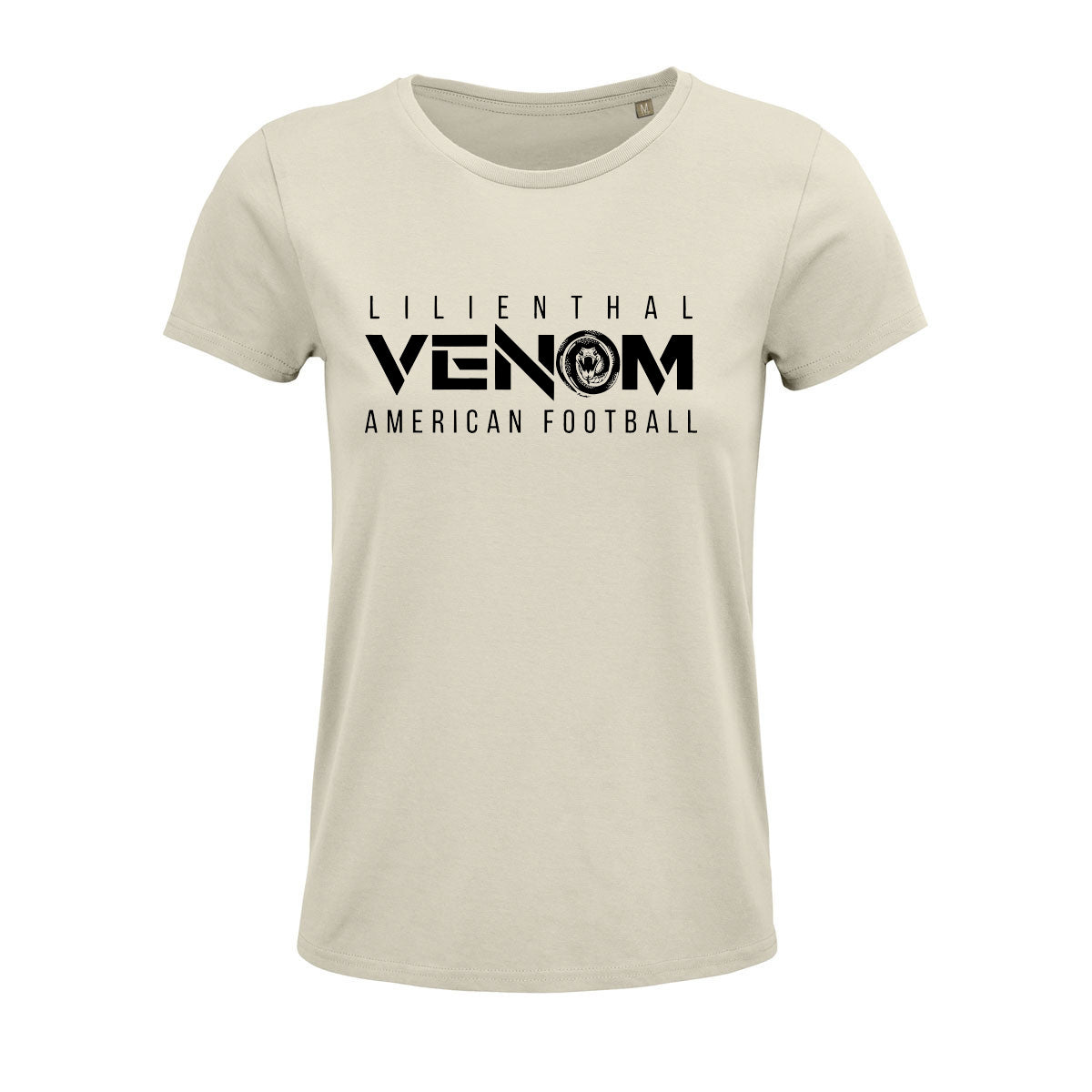 Venom Lady-Shirt creme mit Venom Lilienthal Logo