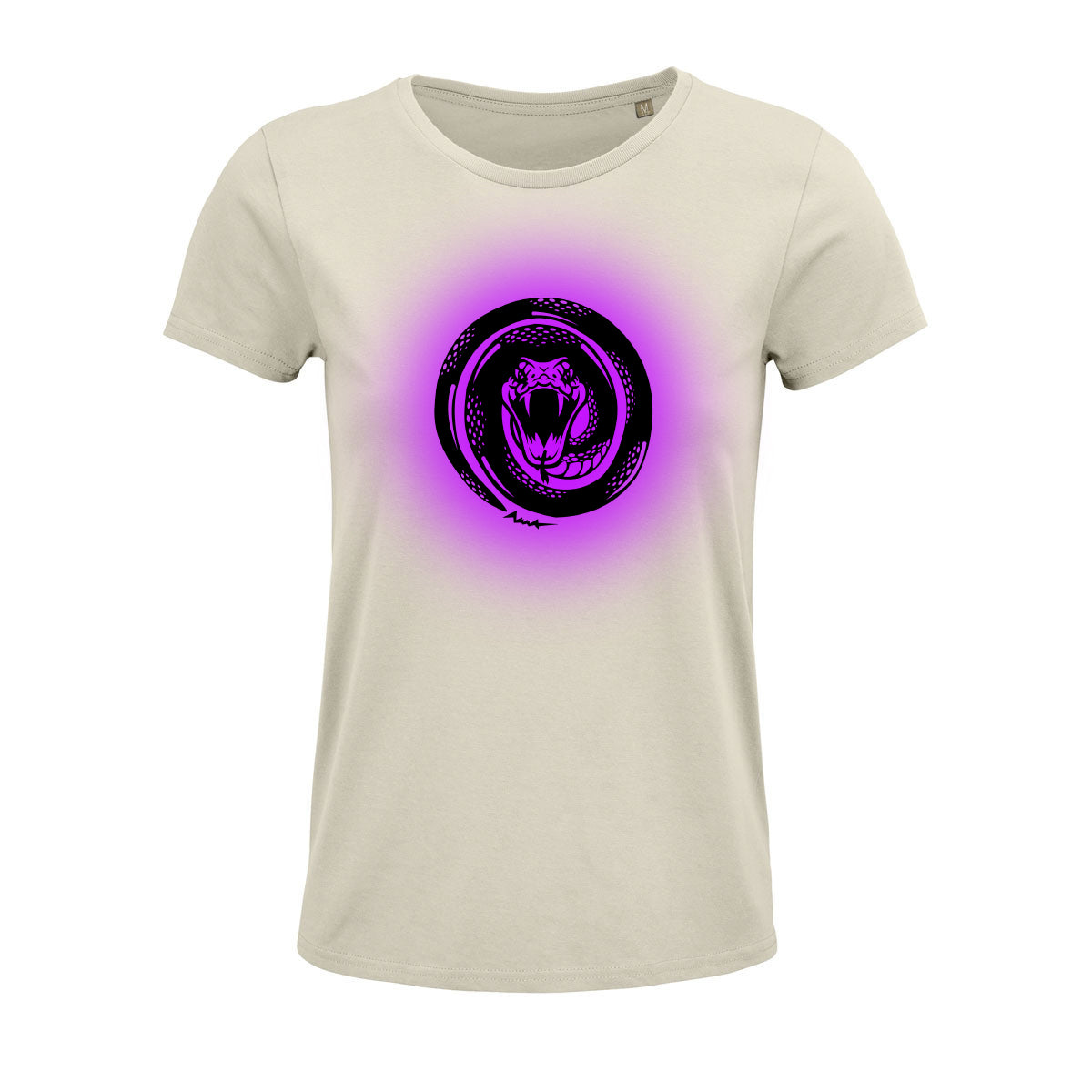 Venom Lady-Shirt creme Schlangenkopf mit Farbverlauf