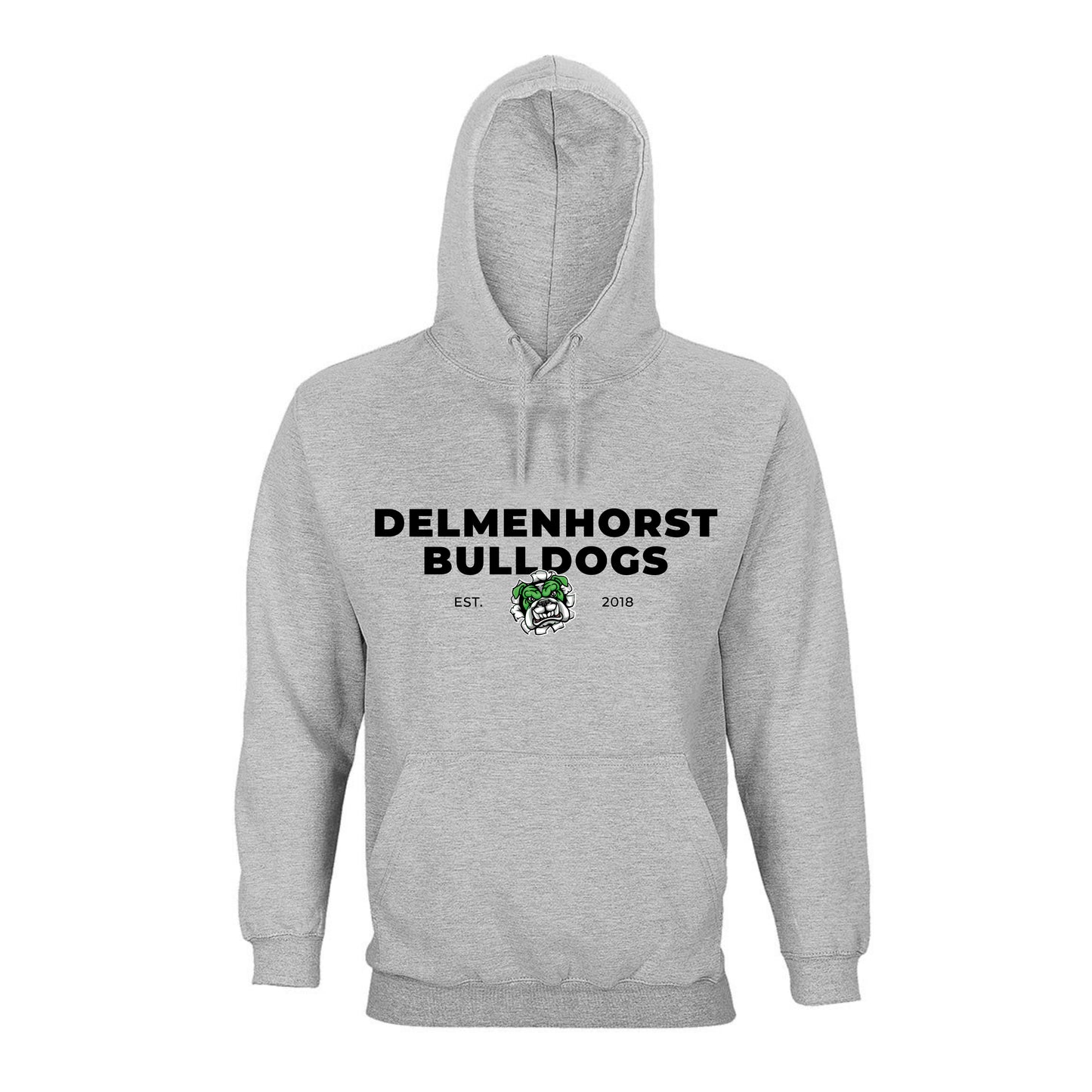 Bulldogs Hoodie Design "est 2018" grey
