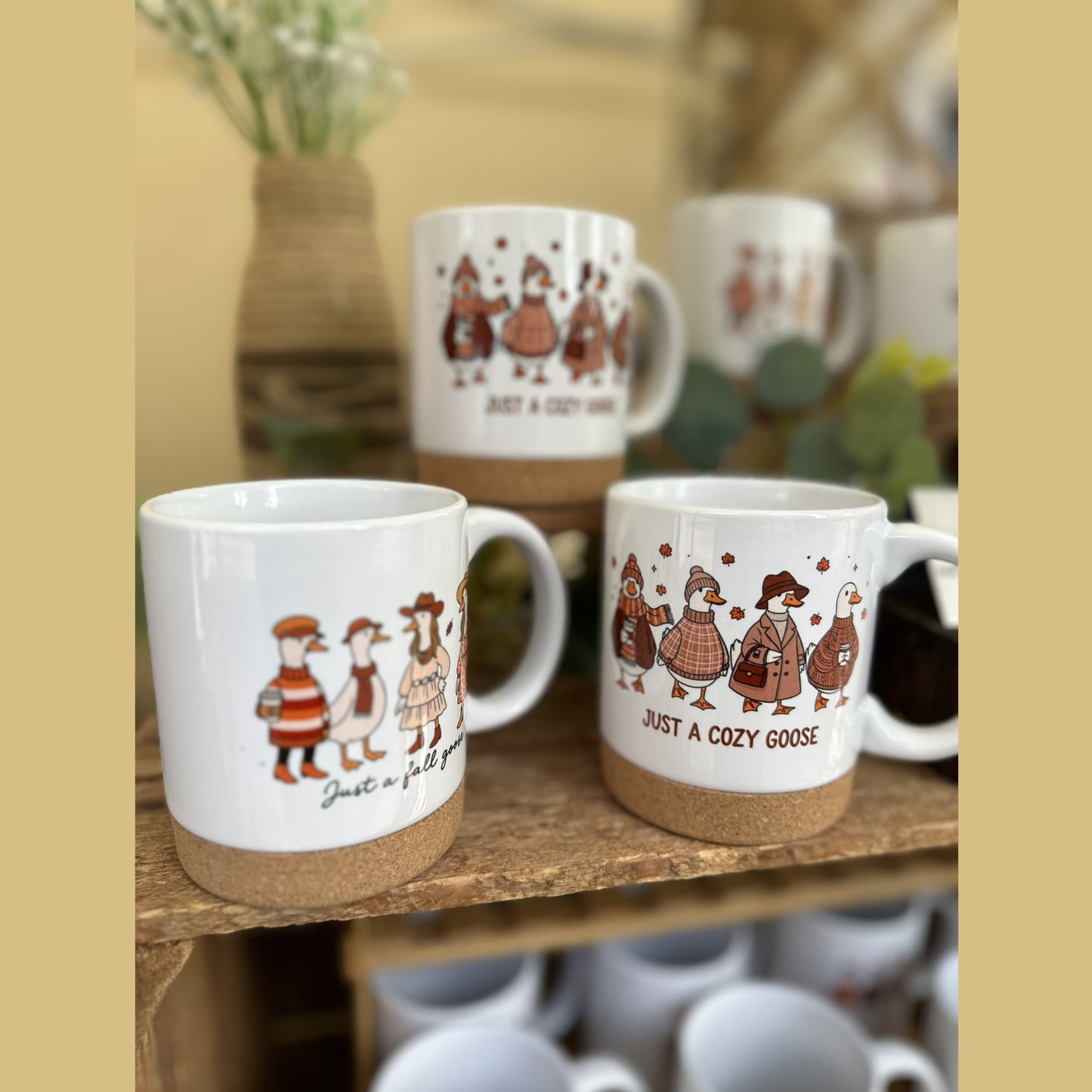 Sublimationstasse glänzend mit abnehmbaren Korkboden