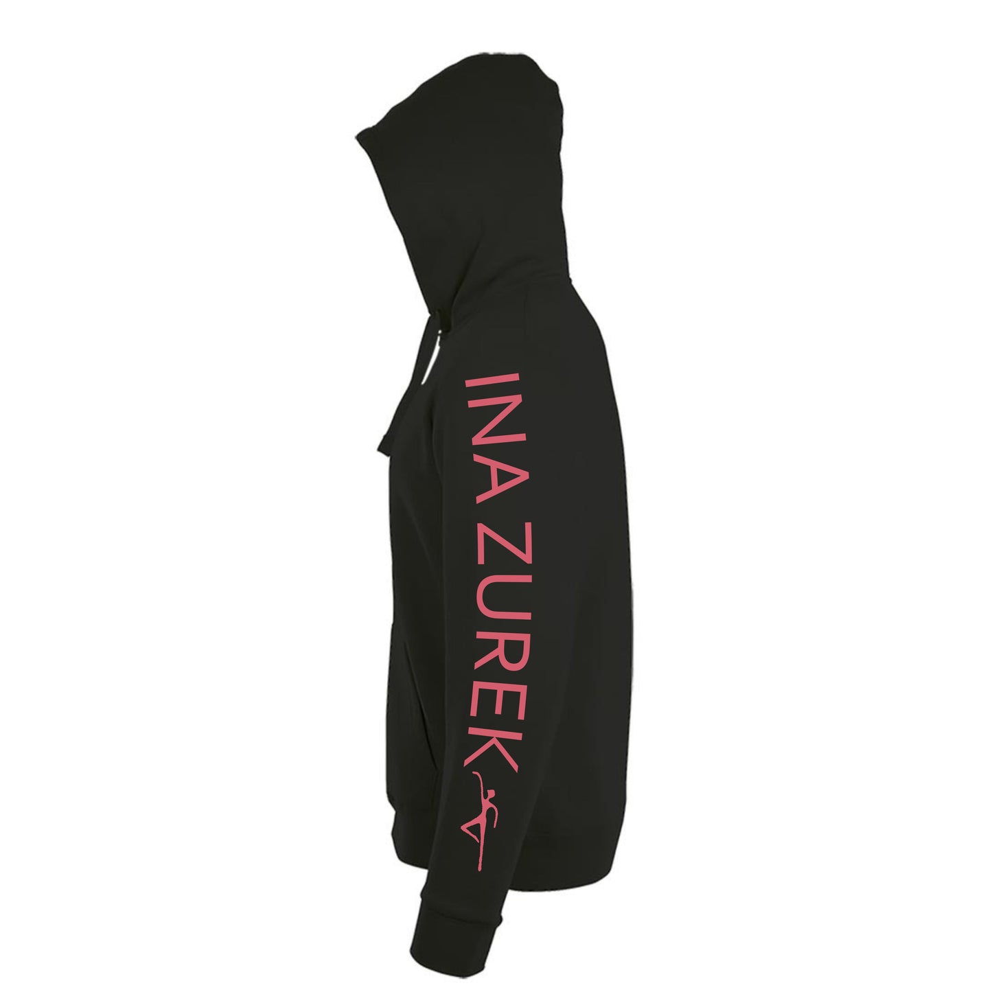 Sweatshirt-Jacke "Ballettschule" schwarz mit rosanem Druck
