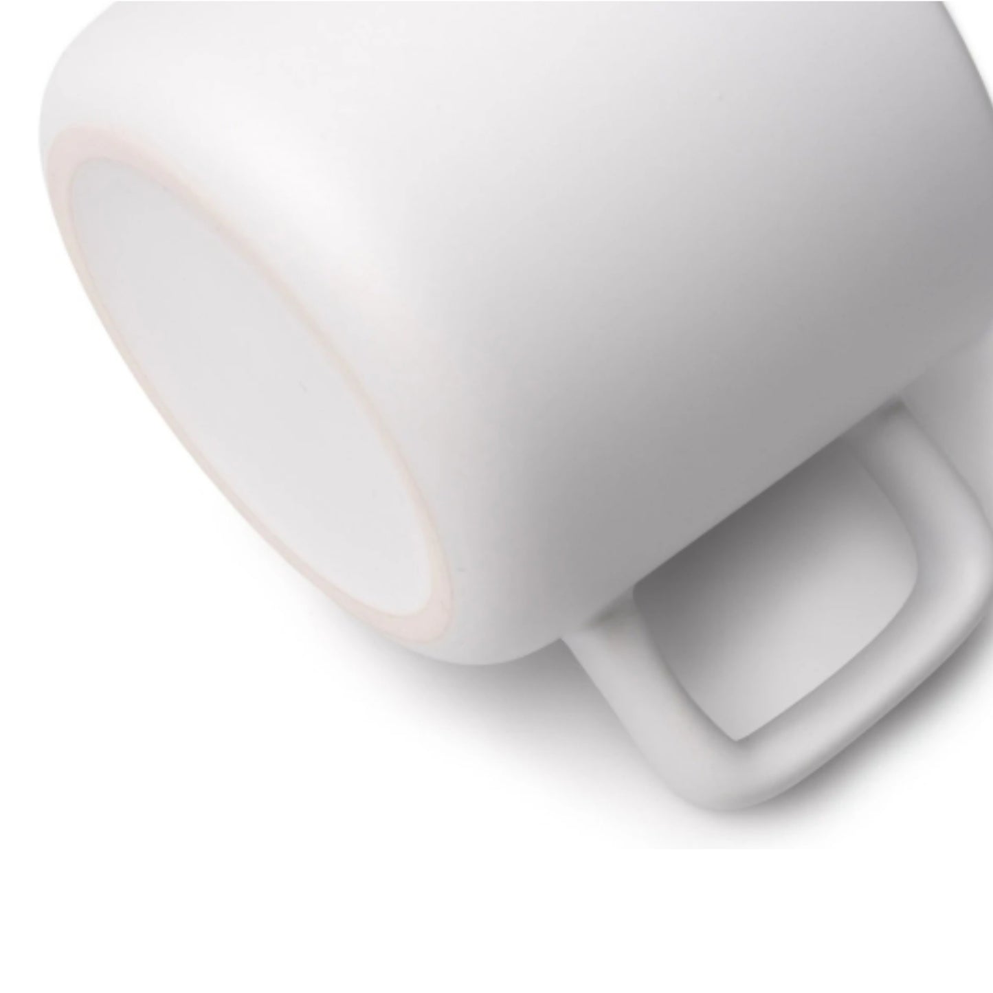 Matte Sublimationstasse MOLOK mit Bambusdeckel, weiß