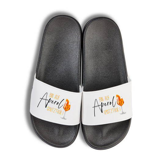 Badelatschen  "bin auf Aperol Spritztour" Aperoletten