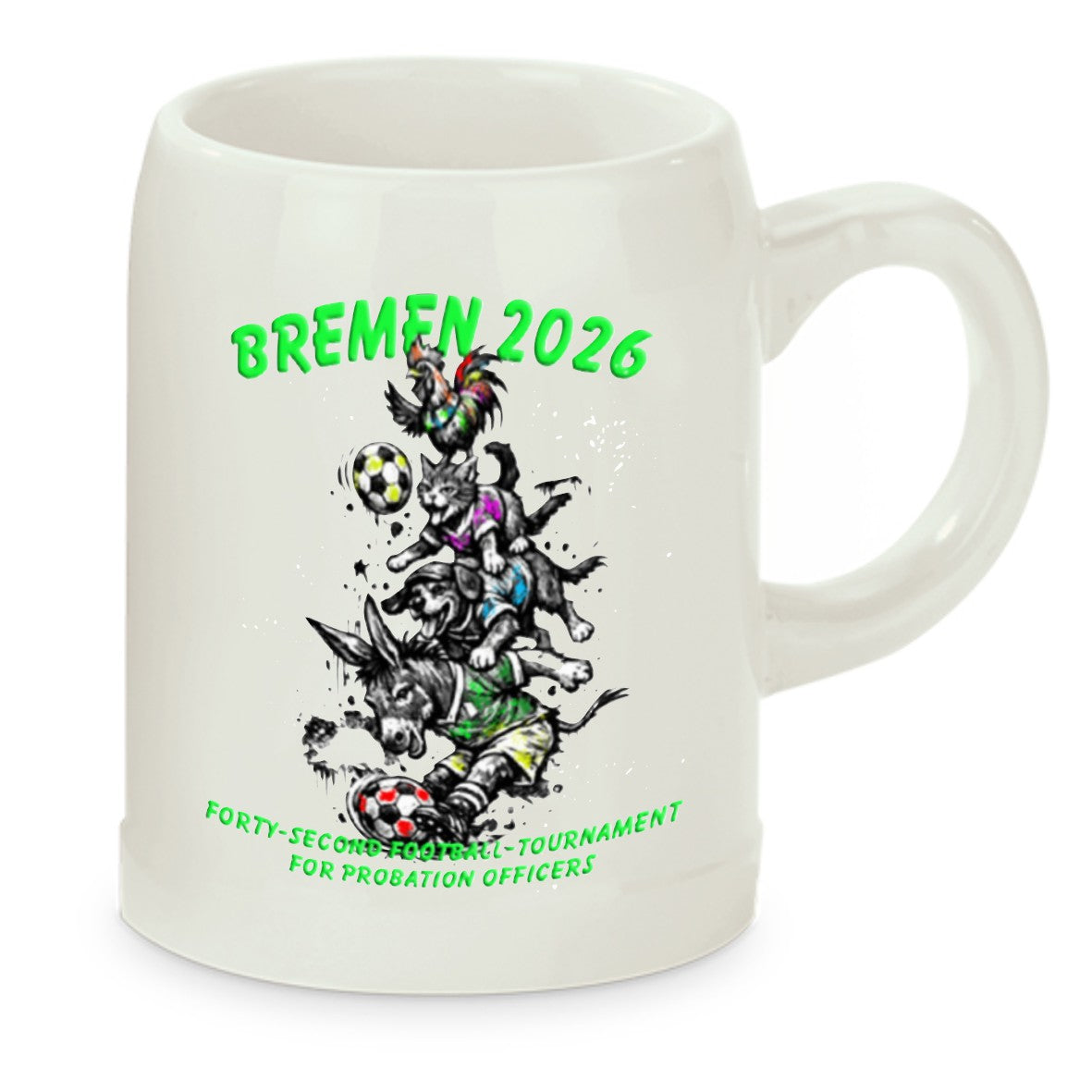 Bierkrug Bremen 2026 Grunge-Motiv