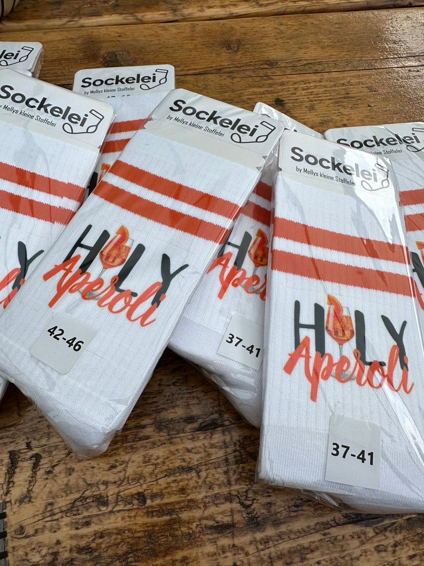 Socken im Aperol Stil - Holy Aperoli