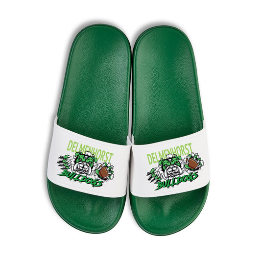 Bulldogs Badelatschen grün Logo