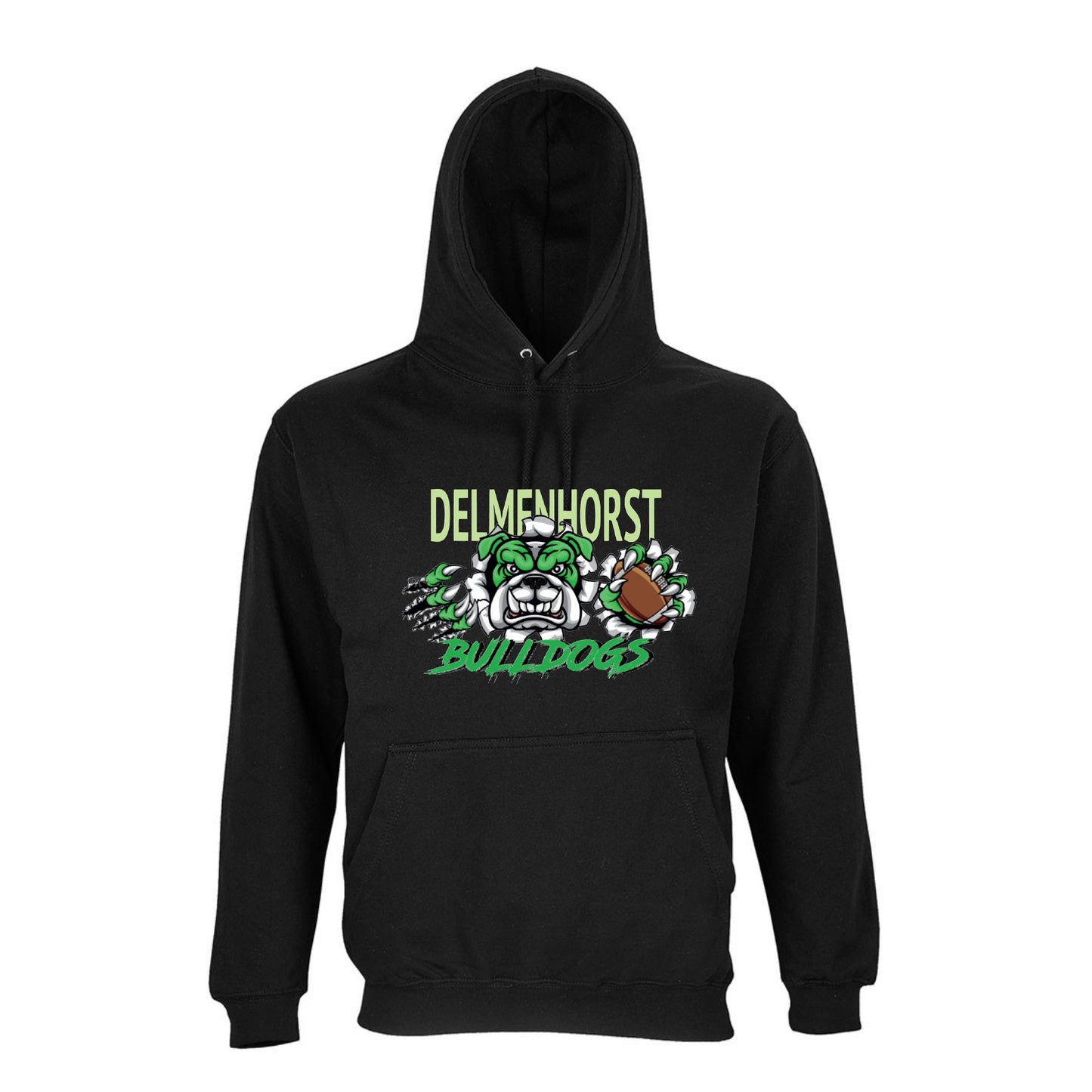 Bulldogs Hoodie schwarz mit Logo