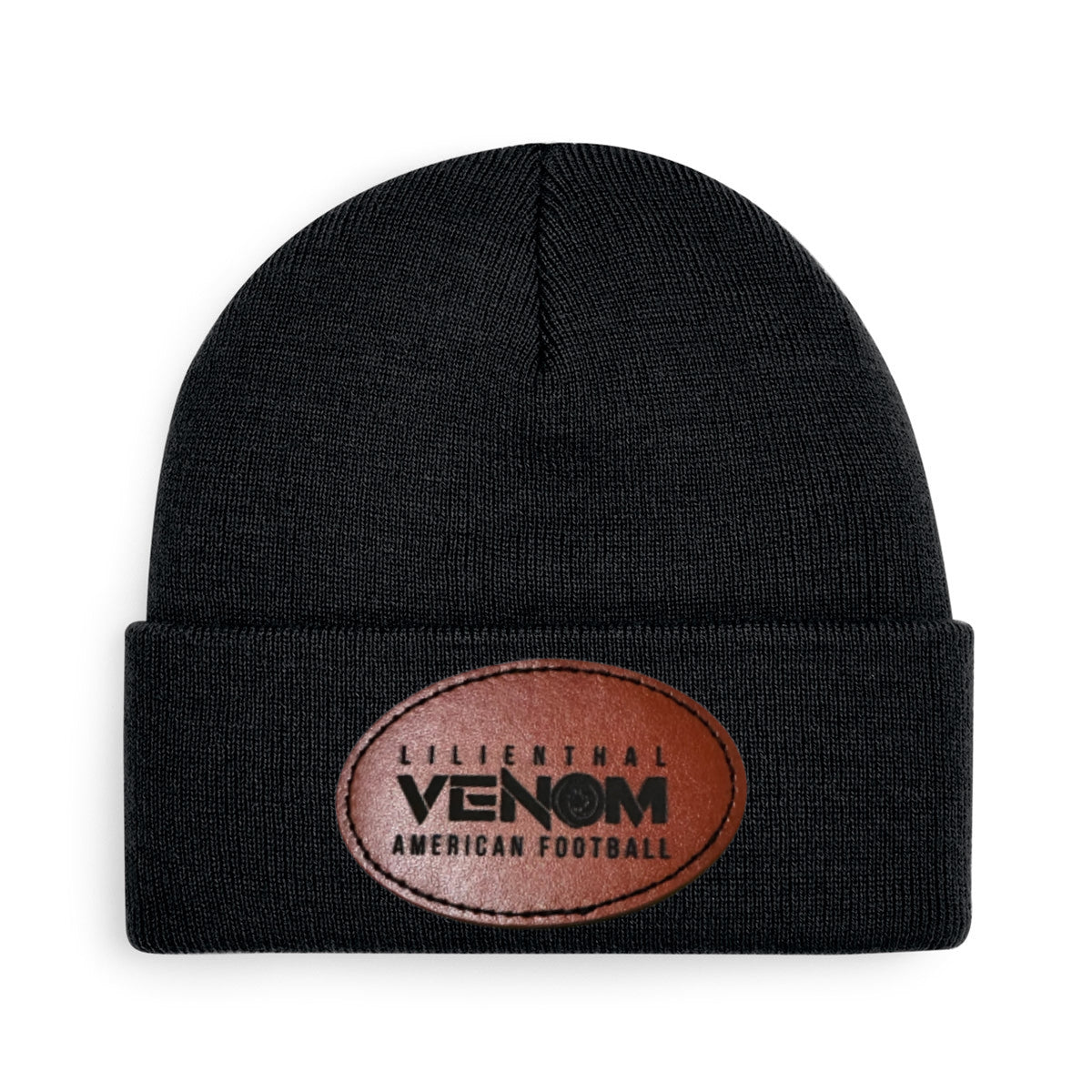 Venom  Strickmütze in drei Farben Logo #2 braun