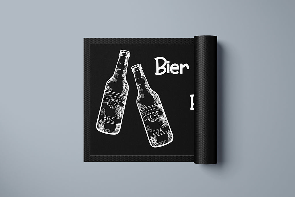 Fussmatte "Bier dabei" in zwei Größen