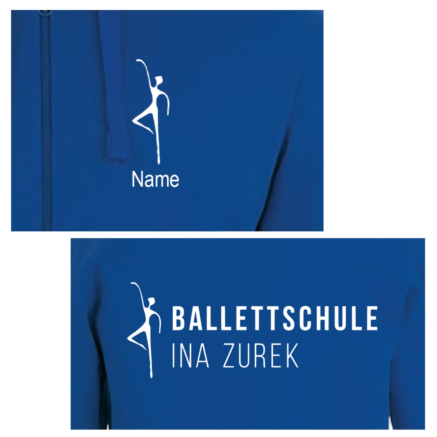 Sweatshirt-Jacke  "Ballettschule" blau