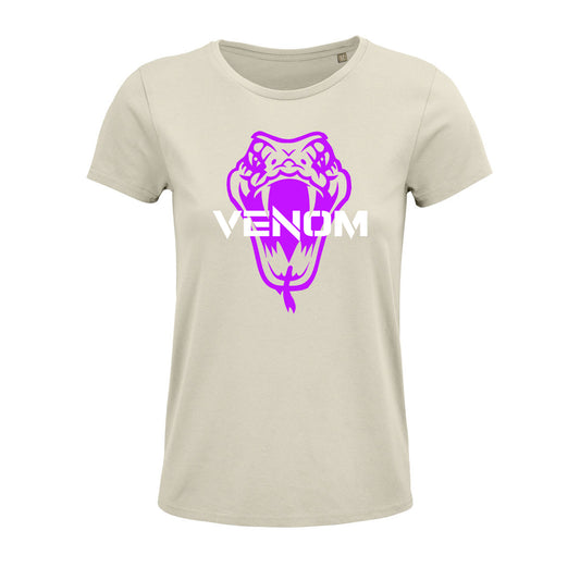 Venom Lady-Shirt creme Schlangenkopf
