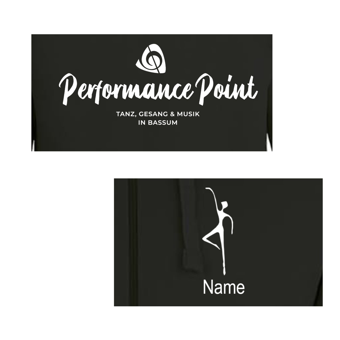 Sweatshirt-Jacke  "Performance Point" schwarz