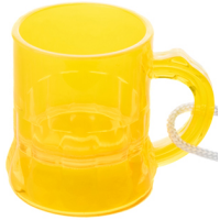 Personalisierte Schnapsgläser Kunststoff in 6 Farben inkl Umhängeband