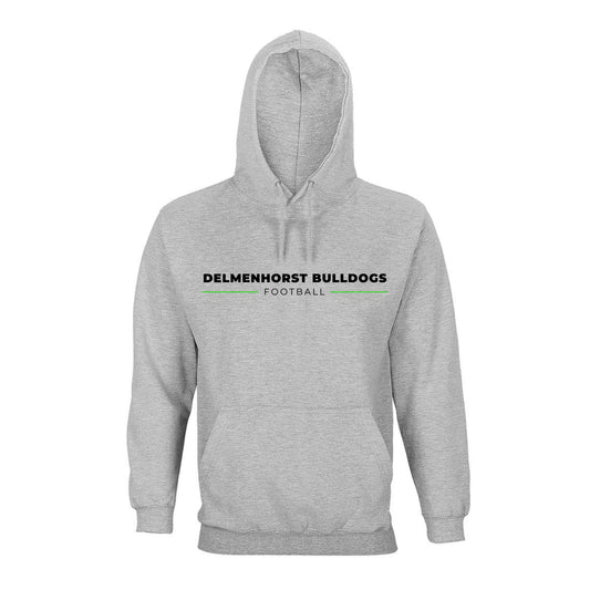 Bulldogs Hoodie Design "greenline" grey