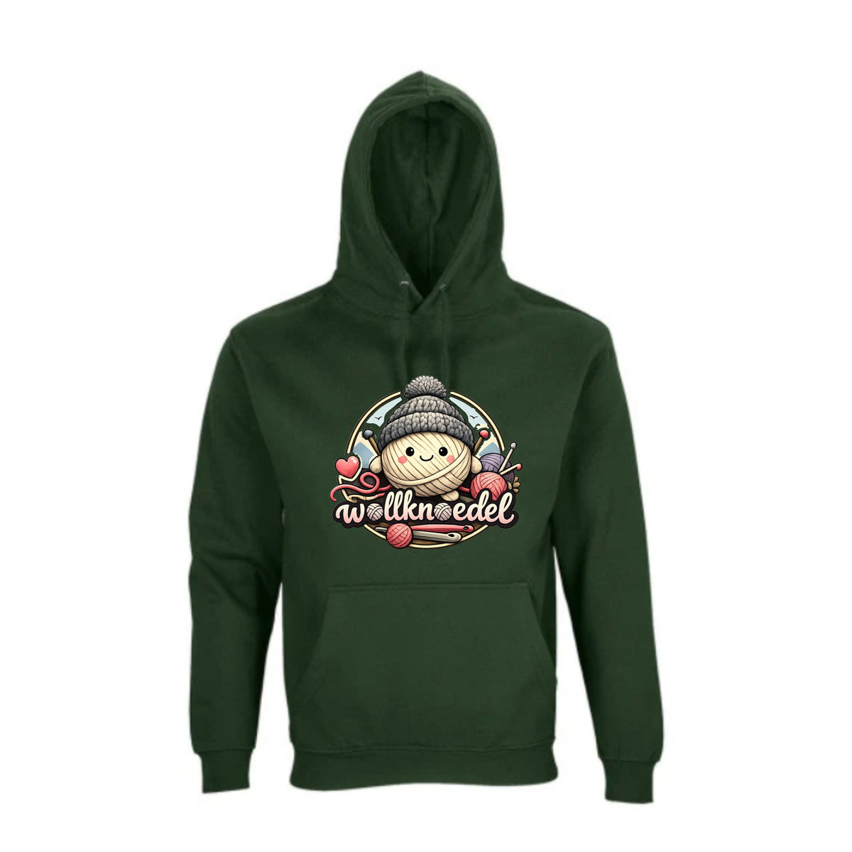 Wollknoedel - der Hoodie in vier verschiedenen Farben