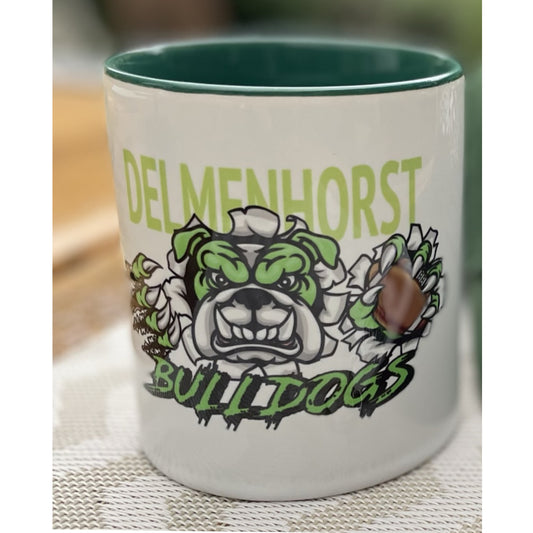 Bulldogs Tasse innen grün