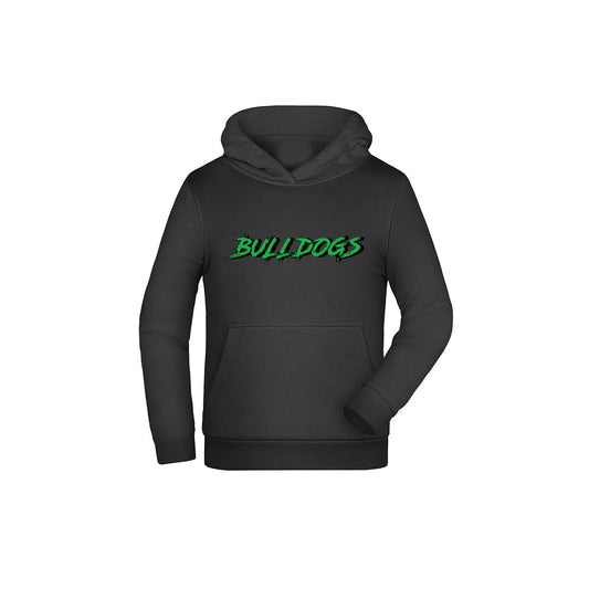 Bulldogs Hoodie Kids in schwarz mit Schriftzug