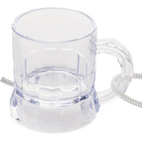 Personalisierte Schnapsgläser Kunststoff in 6 Farben inkl Umhängeband