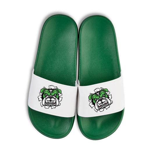 Bulldogs Badelatschen grün Dogge