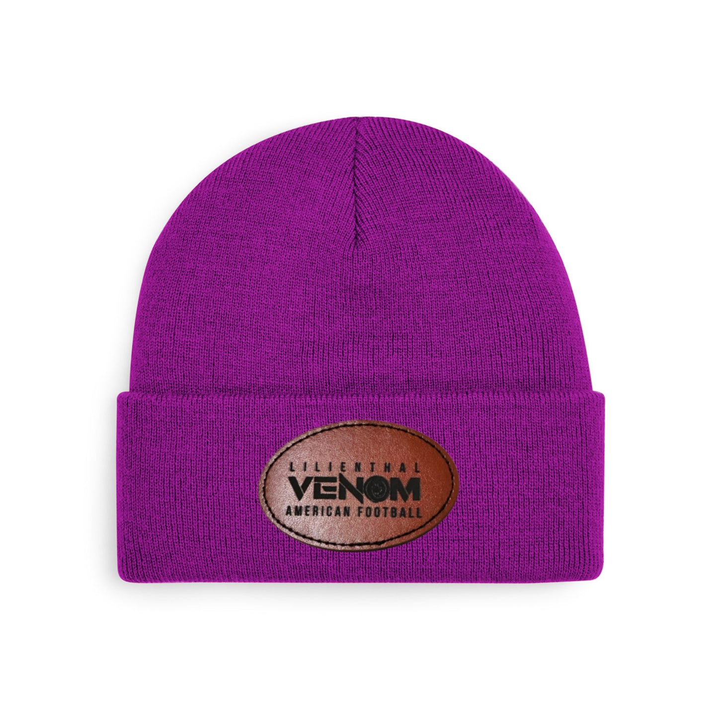 Venom  Strickmütze in drei Farben Logo #2 braun