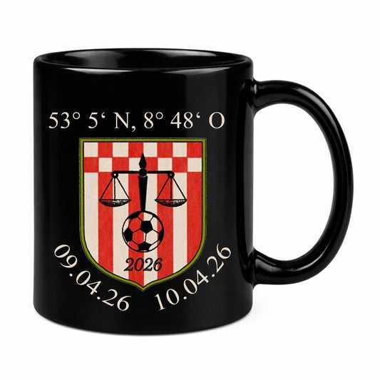 Event-Tasse  schwarz 42.EM Bremen