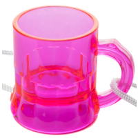 Personalisierte Schnapsgläser Kunststoff in 6 Farben inkl Umhängeband