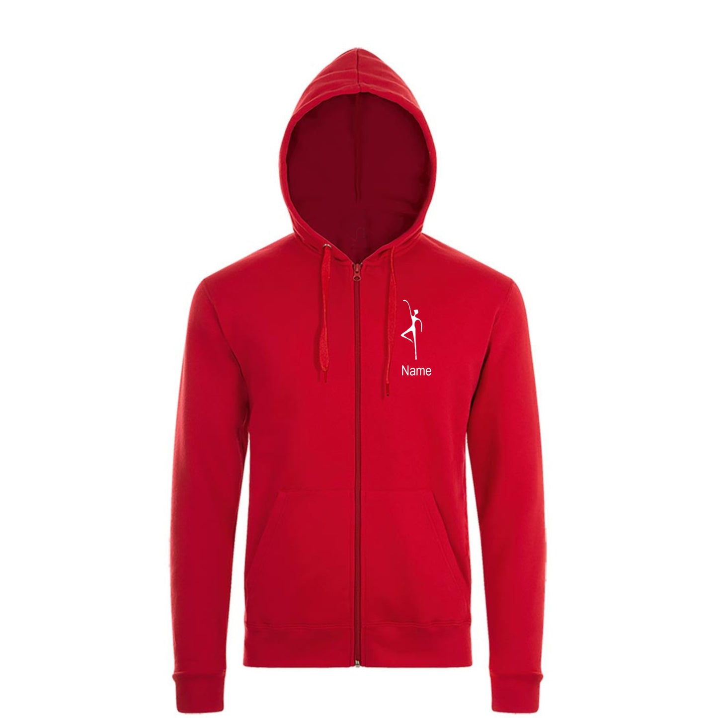 Sweatshirt-Jacke  "Ballettschule" rot