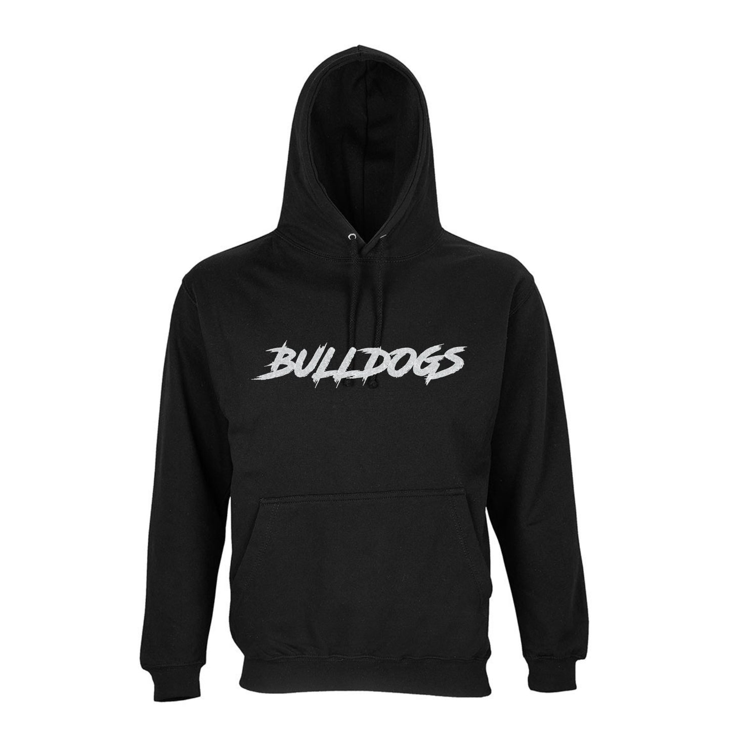 Bulldogs Hoodie, schwarz, Schriftzug Glitzer