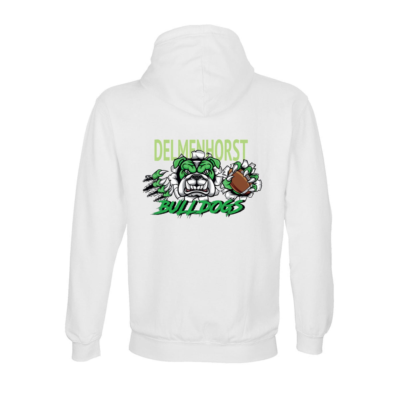 Bulldogs Hoodie weiß mit Logo