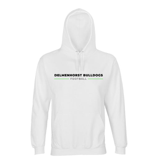 Bulldogs Hoodie Design "greenline" white