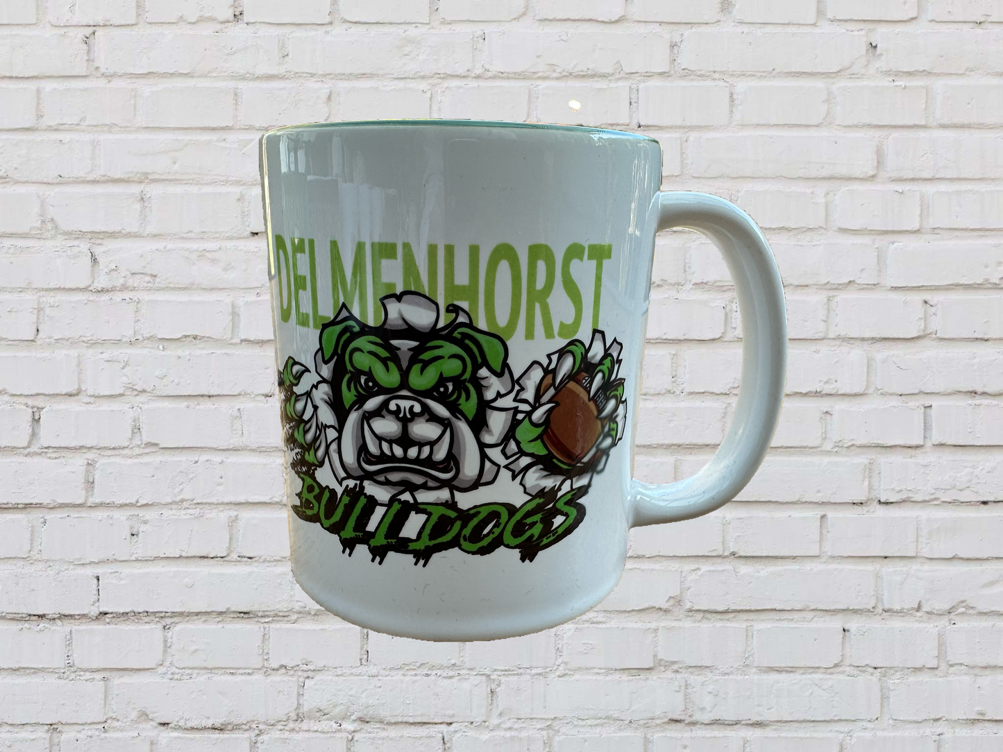 Bulldogs Tasse innen weiß