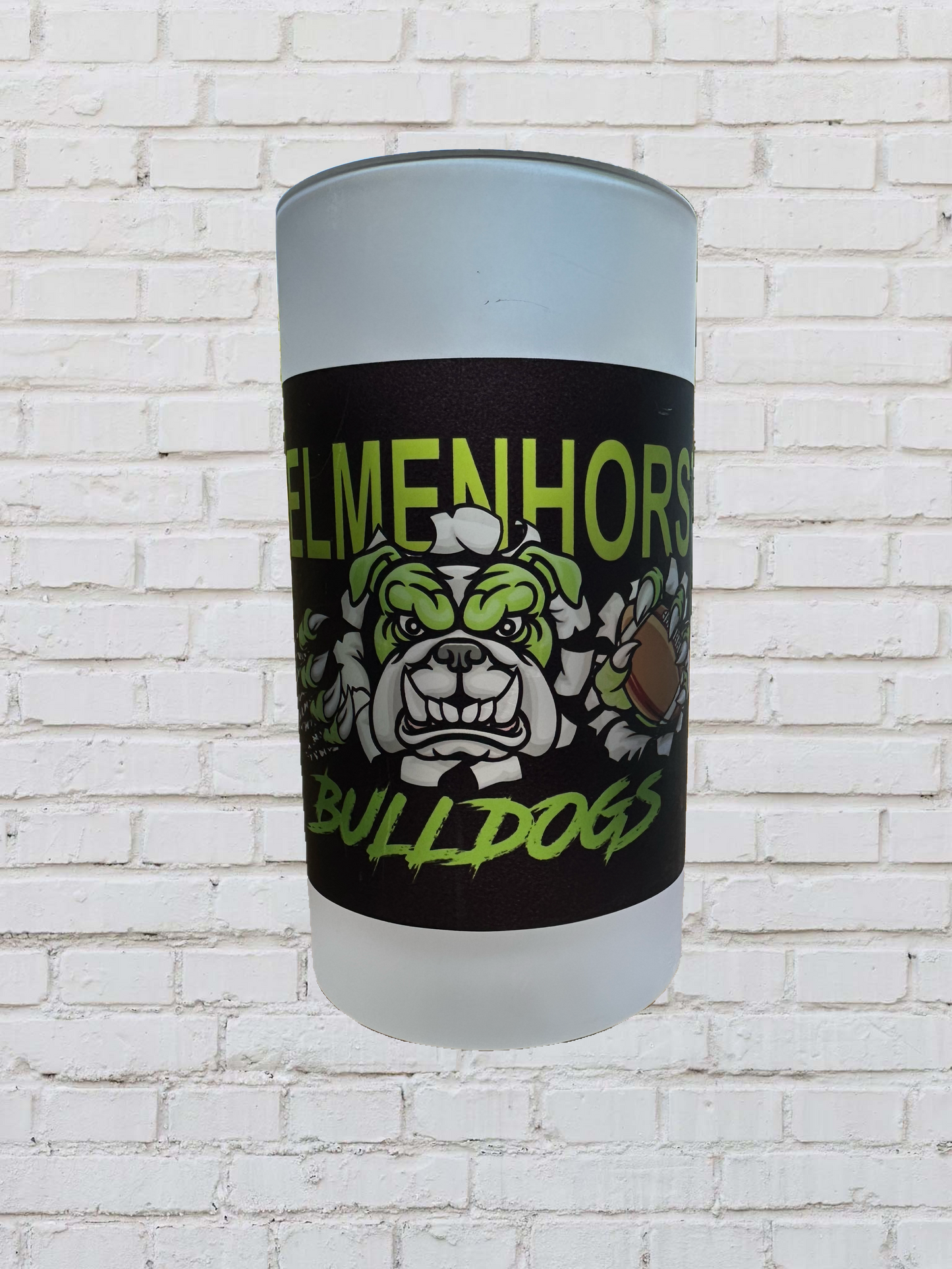 Bulldogs Glas-Bierkrug