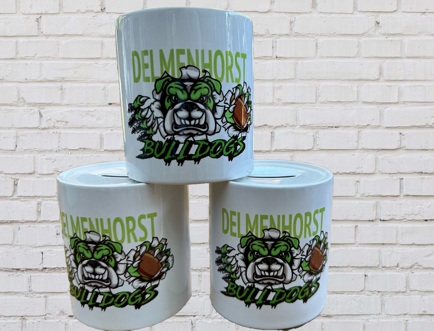 Bulldogs Spardose Keramik