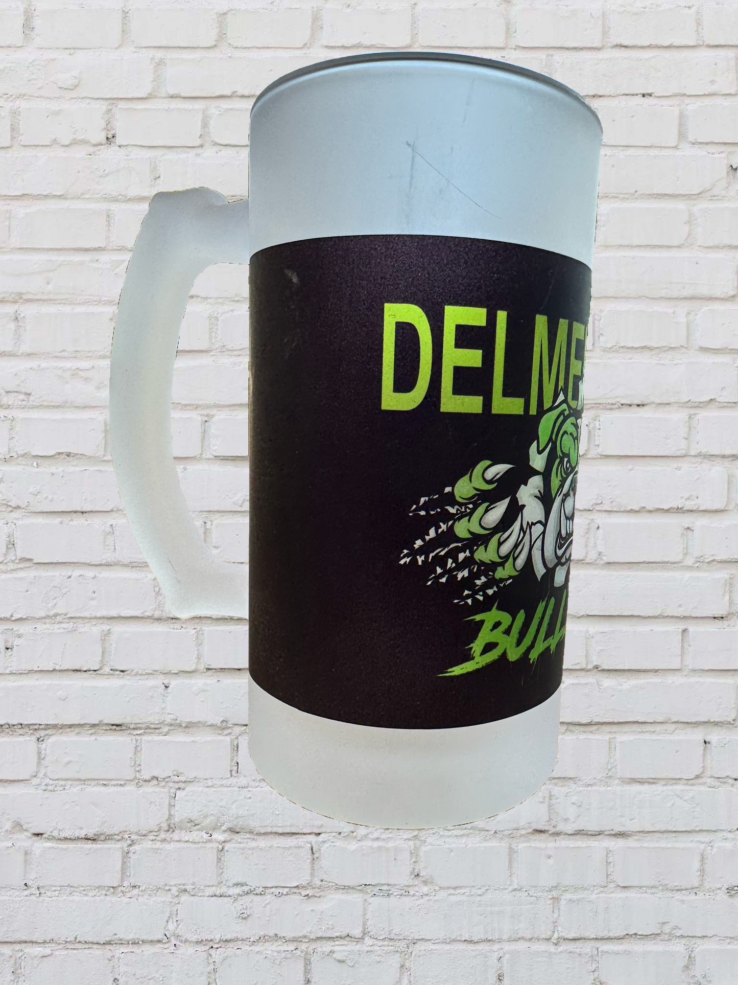 Bulldogs Glas-Bierkrug