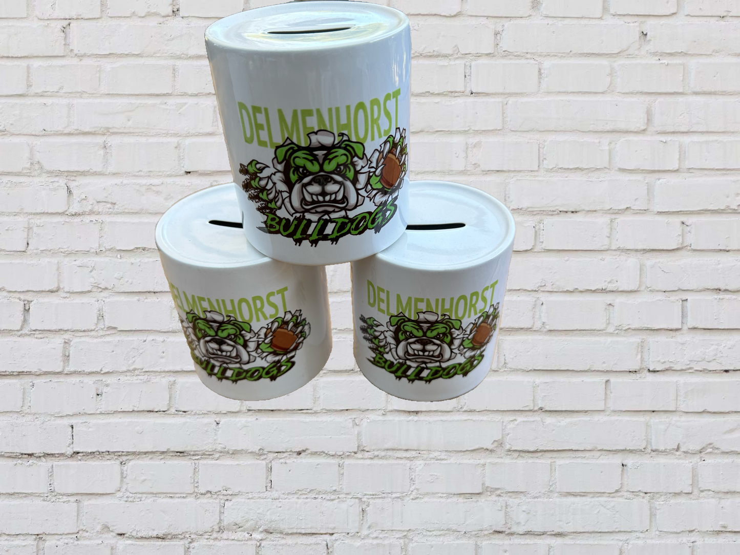 Bulldogs Spardose Keramik