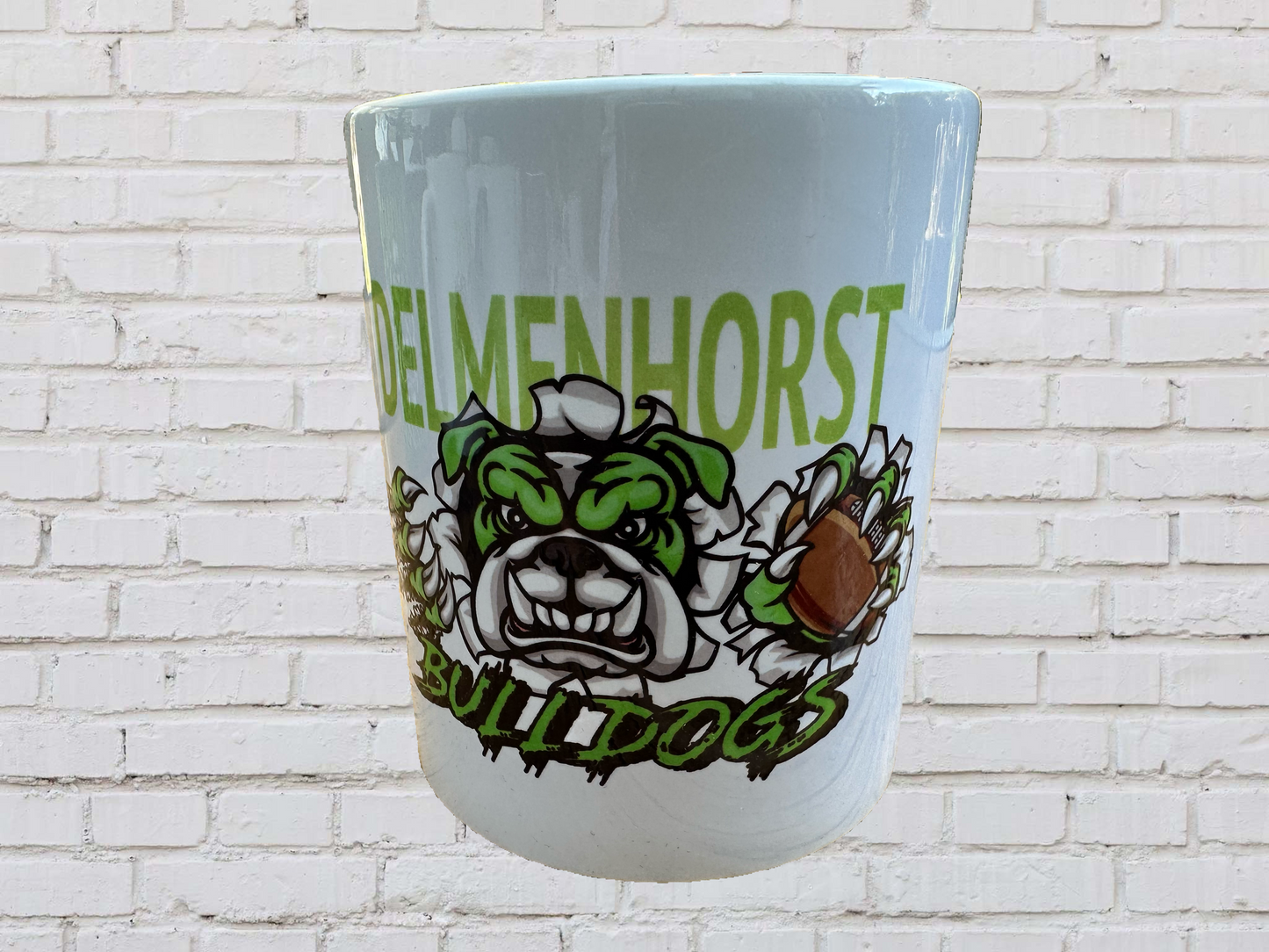 Bulldogs Tasse innen weiß