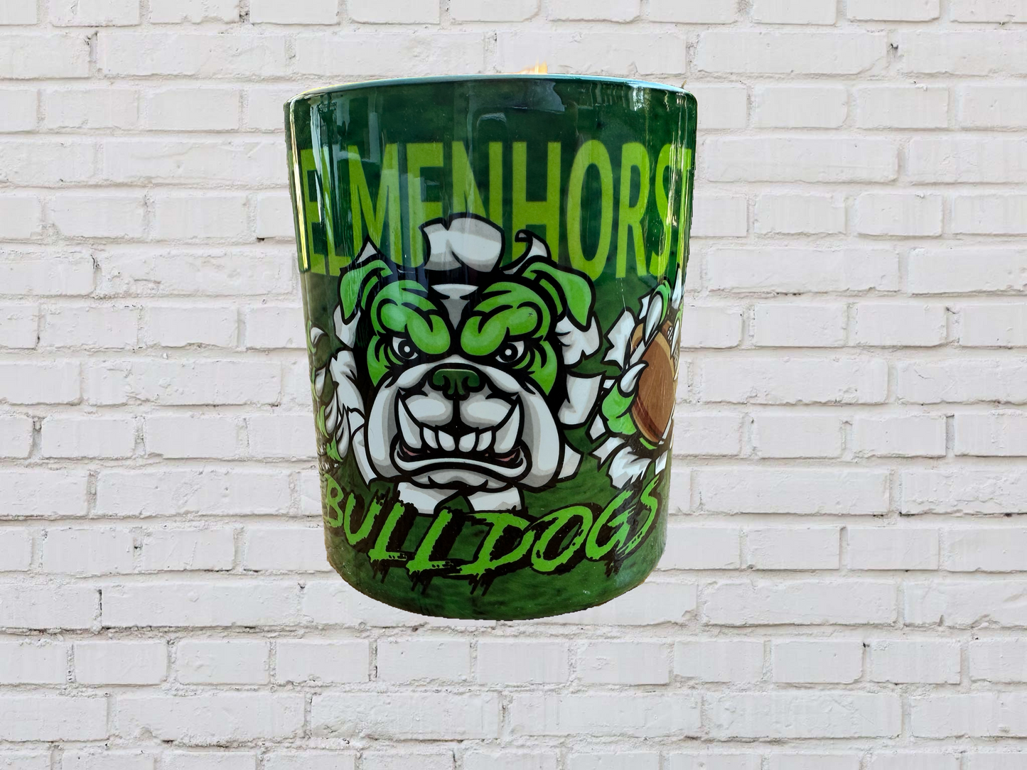 Bulldogs Tasse Hintergrund farbig